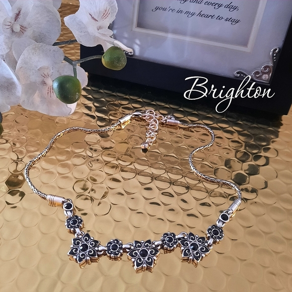 Brighton Jewelry - BRIGHTON Enamel and Silver Plated Necklace